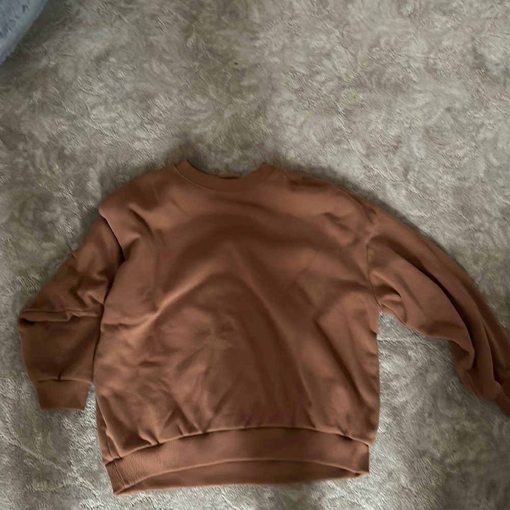 brown crewneck